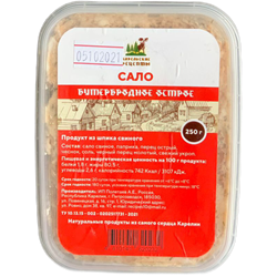 Сало Карельские рецепты бутербродное пикантное (острое) 250г - фото 19933
