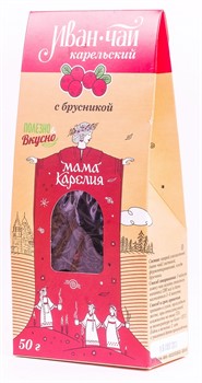 Иван-чай Карельский с ягодами брусники 50г, Мама Карелия - фото 20590