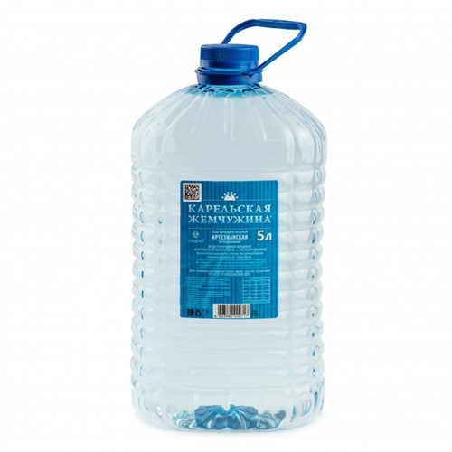 Вода природная питьевая артезианская Карельская жемчужина+ негазированная 5л - фото 20854