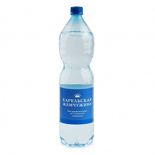 Вода природная питьевая артезианская Карельская жемчужина+ газированная 1.5л - фото 20866