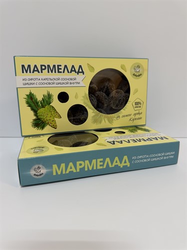 Мармелад из Сиропа Сосновой шишки с Сосновой шишкой внутри 150 г - фото 23857