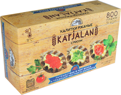 Калитки с рисом Karjalan в картонной упаковке 800 г(15 шт )