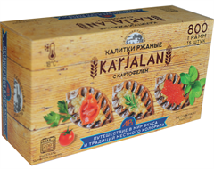 Калитки с картофелем Karjalan в картонной упаковке 800 г(15 шт)