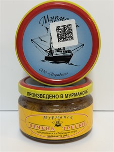 Печень трески натуральная ст/б 200г Меридиан